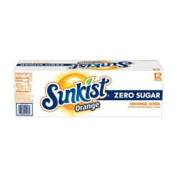 Sunkist Zero Sugar Orange Soda Pop, 12 fl oz, 12 Pack Cans - Thumbnail 11