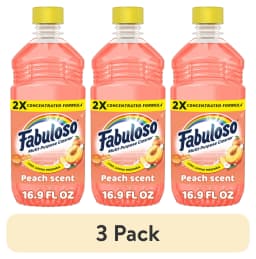 (3 pack) Fabuloso 2X Multi-Purpose Cleaner, No Rinse Floor Cleaner, Peach Scent, 16.9 fl oz - Thumbnail 1