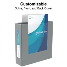 Staples Heavy-Duty 3-Inch D 3-Ring View Binder Gray (26368) 976043 - Thumbnail 3