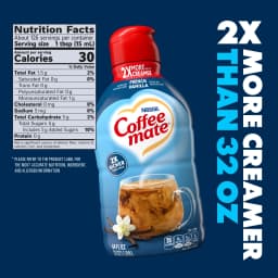 Coffee mate French Vanilla Flavored Coffee Creamer, Non-Dairy, Gluten-Free, 126 Servings 64 fl oz - Thumbnail 7
