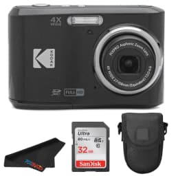 Kodak Pixpro FZ45 Lightweight 16 MP Point & Shoot Digital Camera, Black - Thumbnail 1