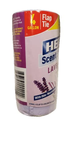 Hero Scent Stripes 4-Gallon, Lavender Scented, Small Flap Tie Trash Bags, 40 Count - Thumbnail 4