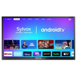 SYLVOX 43 inch Outdoor TV, 4K UHD Android Television 1000Nit Brightness for Partial Sun, IP55 Weatherproof (Deck Pro) - Thumbnail 1