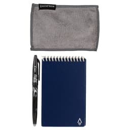 Rocketbook Mini Smart Reusable Spiral Notepad, Blue, Mini Size Eco-friendly Notepad (3.5" x 5.5"), 48 Dot-Grid Pages, Includes 1 Pen and Microfiber - Thumbnail 9