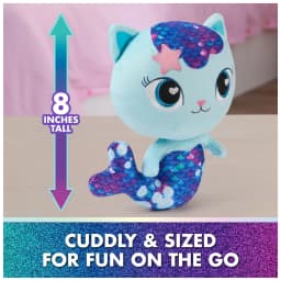Gabby’s Dollhouse: The Movie MerCat Plush Toy, Stuffed Animal for Ages 3 & Up, 8” - Thumbnail 3