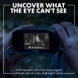 Minolta 10x25 Digital Night Vision Monocular w/Built-in 4K HD Video Camera (Black) - Thumbnail 2