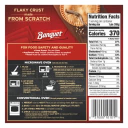 Banquet Chicken Pot Pie, 11g Protein, Frozen Meal, 7 oz - Thumbnail 8