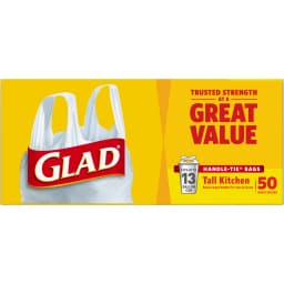 Glad Tall Handle-Tie Kitchen Trash Bags - 13 Gallon - 50 ct - Thumbnail 11