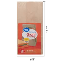 Great Value Self Standing Giant Lunch Bags, 50 Count - Thumbnail 5