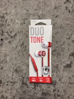 RHEA- Vibe Sound Duo Tone Built In Mic Ear Buds - Thumbnail 1