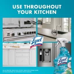 (2 pack) Lysol® All-Purpose Cleaner, Sanitizing and Disinfecting Spray, to Clean and Deodorize, Coconut & Sea Minerals Scent, 32 fl oz - Thumbnail 6