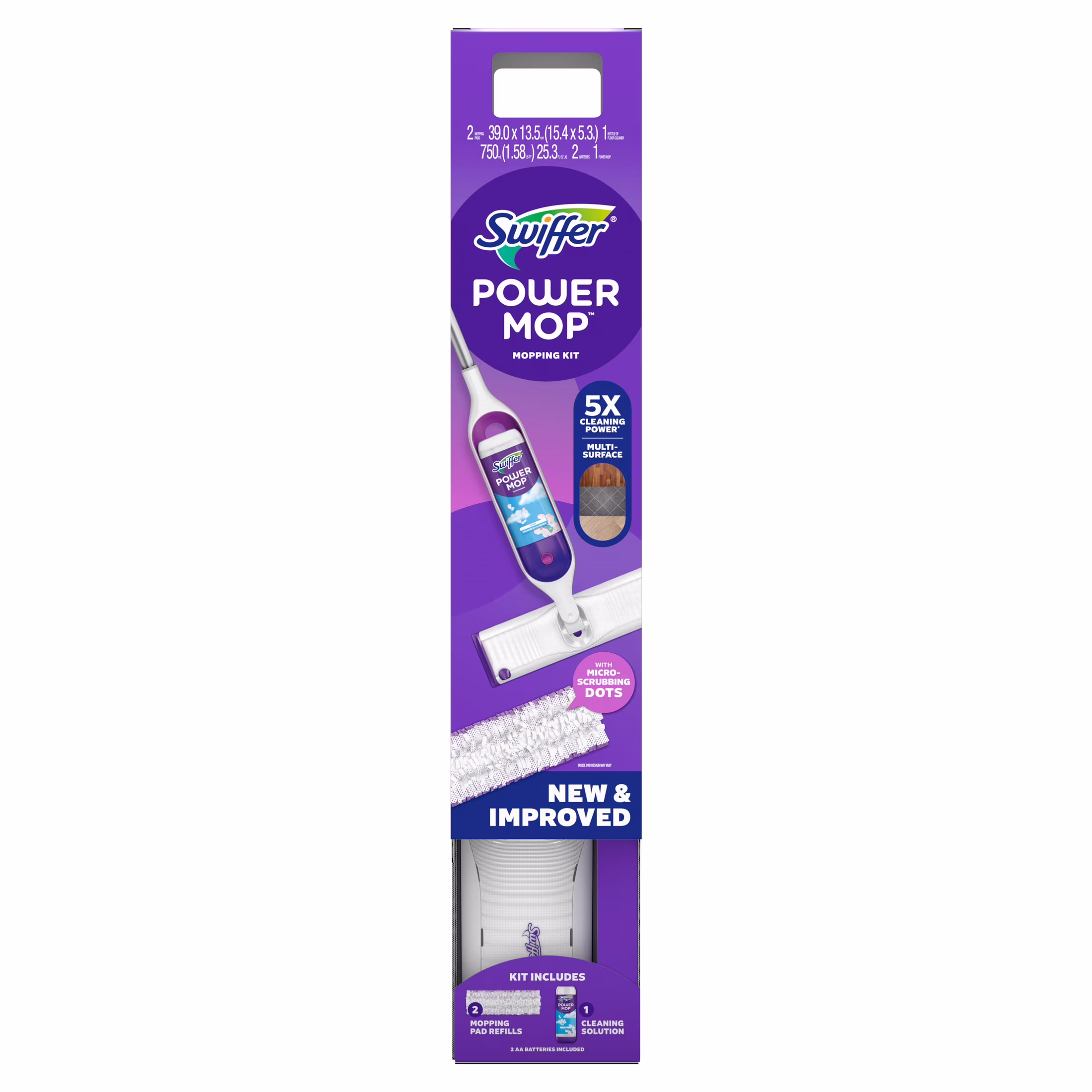 Swiffer Power Mop, Floor Cleaner, Tile, Vinyl, Laminate, Wood, Floor Cleaner, Cleaning Set - Thumbnail 14