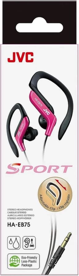 RHEA- Jvc Clip Style Headphone Lightweight And Comfortable Ear Clip - Haeb75 Pink Z - Thumbnail 3