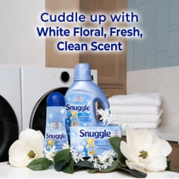 Snuggle Liquid Fabric Softener, Cuddle-Up Fresh Blue Sparkle, 123.1 oz, 181 Loads - Thumbnail 8