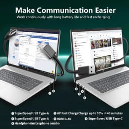 HP Essential Business Laptop, 17.3" FHD Display, Intel Core i5-1334U, 8GB RAM, 512GB PCIe M.2 SSD, Wi-Fi 6, Webcam - Thumbnail 8