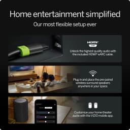 VIZIO 4.1 Soundbar with Dolby Atmos, Wireless Surround Speakers & Compact Subwoofer, QuickFit Compatible (SV410XW-0905) - Thumbnail 9