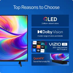 VIZIO 70" Class Quantum 4K QLED HDR Smart TV (NEW) VQD70R-10 - Thumbnail 4