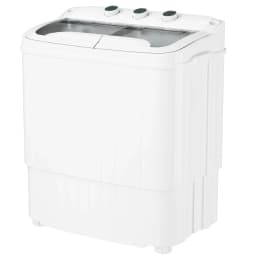 SUNCROWN Portable Washing Machine, 16lbs Portable Washer and Dryer Combo with Drain Pump, 2 In 1 Mini Compact Twin Tub Laundry Washine for Camping - Thumbnail 1