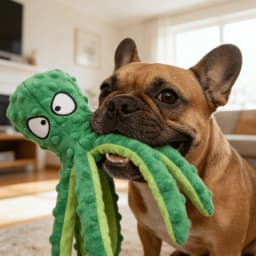 IGEED Squeaky Dog Toys for Aggressive Chewers 12.6 Inch Durable Interactive Plush Puppy Toy with Squeaker Machine Washable Fetch Tug Plaything - Thumbnail 1