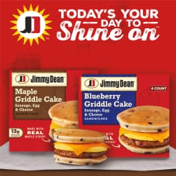 Jimmy Dean Frozen Breakfast Sandwich, Blueberry Griddle Cake Sausage, Egg and Cheese, 4 Count - Thumbnail 7