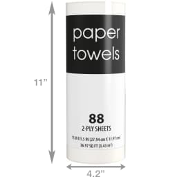 Black and White, 2-Ply Paper Towels, White, 88 Sheets - Thumbnail 5