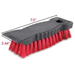 Libman High Power Scrub Brush 7.5-inch Long Red Fibers and Black Handle - Thumbnail 11