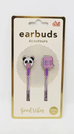 RHEA- Dci Good Vibes Ear Buds Panda/Hello - Thumbnail 1