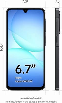 Samsung Galaxy A17 5G A176B 128GB Dual-SIM GSM Unlocked Android Smartphone (Latin America Version) - Black - Thumbnail 4