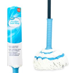 Great Value Microfiber Twist Mop with Self-Wringing Ratchet and Removable Head - Thumbnail 1