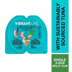 Vibrant Life Tuna Cuts in Gravy Wet Cat Food, Grain-Free, 2.64 oz Premium Portions Split Tray - Thumbnail 10