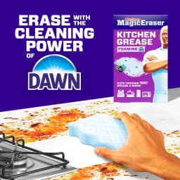 Mr. Clean Magic Eraser Sponge, Kitchen Grease, Unstopables Fresh, 3 Count - Thumbnail 6