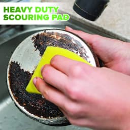SUWU 5 Count, Double-Sided Scrubber Sponge for Kitchen Cleaning, Non-Scratch Sponges for Dishes, Efficient Scouring Pad for Pot, Pan, Household - Thumbnail 7