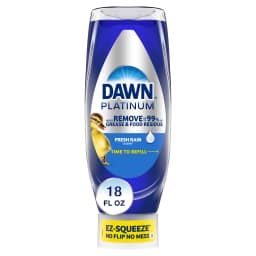 Dawn Platinum EZ-Squeeze Dish Soap Liquid, Dishwashing Liquid, Grease Removal, Fresh Rain, 18oz - Thumbnail 1