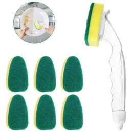 OLURRSIA 7Pcs Heavy Duty Dish Wand Sponge Refill Replacement Heads for Kitchen Sink Cleaning Dish Wash Sponge - Thumbnail 1