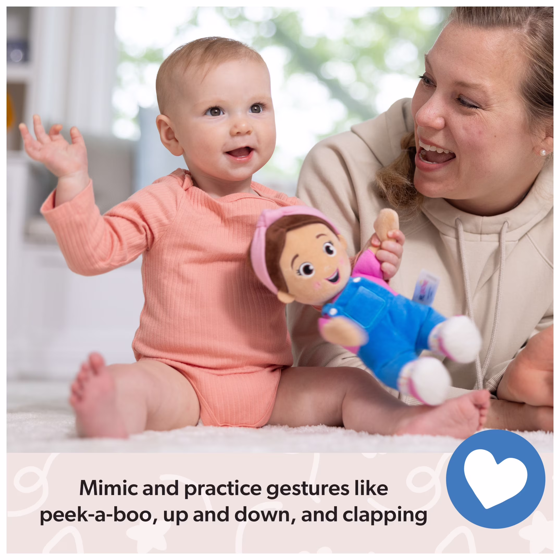 Ms. Rachel Official Basic 11-Inch Cuddle & Comfort Plush Doll for Ages 6 Months - Thumbnail 3