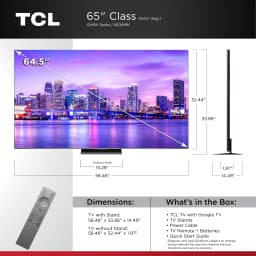 TCL 65" Class QM9K Series QD-Mini LED QLED 4K UHD Smart Google TV with Gemini (NEW 2025) - 144Hz, Local Dimming - Thumbnail 2