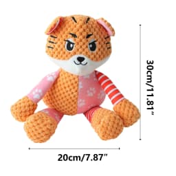 WZXPWT Plush Soundmaking Toy, Interactive Plush Toy for Teeth Grinding Relief, Squeaky and Crinkle Paper Dog Toy, Soft and Safe Pet Companion - Thumbnail 3