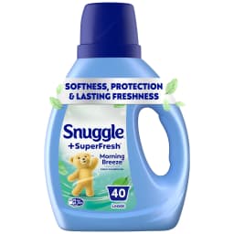 Snuggle SuperFresh Liquid Fabric Softener, Odor Eliminating, Morning Breeze, 40 Loads - Thumbnail 1