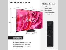 SAMSUNG 65" Class S90C OLED 4K Smart TV QN65S90CAFXZA 2023 - Thumbnail 4