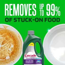 Cascade Platinum Dishwashing Liquid Gel, Lemon, 75oz - Thumbnail 4