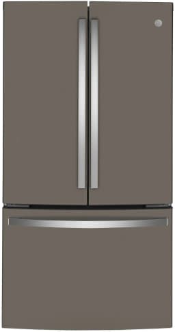 GE GWE23GMNES 23.1 Cu.Ft. Freestanding Counter Depth French Door Refrigerator - Thumbnail 1