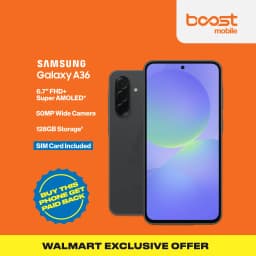 Boost Mobile Samsung A36, 5G, 128GB, Black - Prepaid Smartphone [Locked to Boost Mobile] - Thumbnail 5