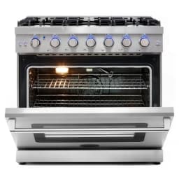 Cosmo 36" Range & Hood & Dishwasher & Wine Cooler & Fridge & Microwave Set - Thumbnail 31