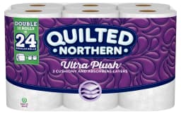 Quilted Northern Ultra Plush Toilet Paper, 12 Double Rolls - Thumbnail 1