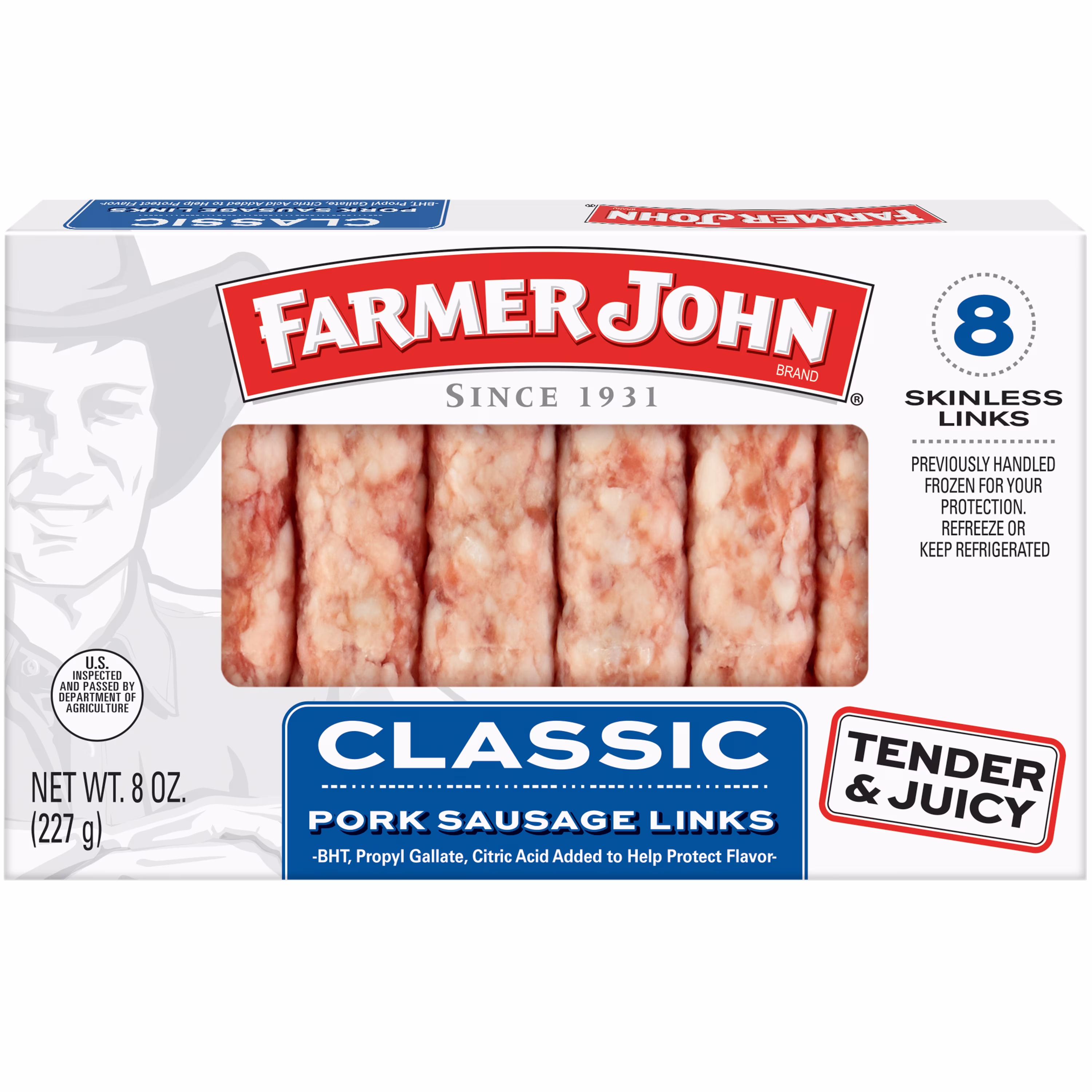 Farmer John Classic Pork Breakfast Sausage Links, 8 Count, 8 oz - Thumbnail 10