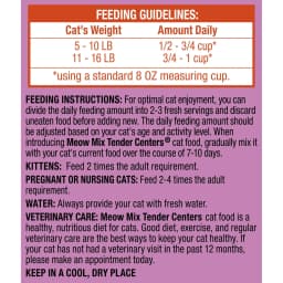 (2 pack) Meow Mix Tender Centers with Basted Bites, Chicken & Tuna Flavors, Dry Cat Food, 3 lb. Bag - Thumbnail 7