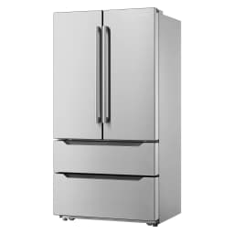 22.5 cu. ft. 4-Door French Door Refrigerator with Handles in Stainless Steel - Thumbnail 2