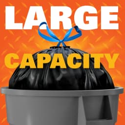 Hefty Strong 30 Gallon Trash Bags, Large Trash Bags, Black, Unscented, 56 Bags - Thumbnail 7