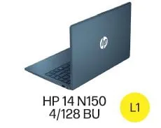 HP Stream 14 inch Win 11 Laptop Intel Processor N150 4GB 128GB eMMC Blue (12-mo. Microsoft 365 included) - Thumbnail 4