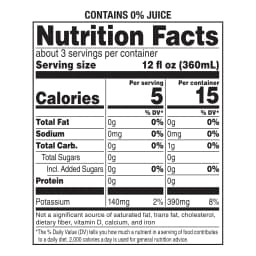 Clear American Blue Raspberry Flavored Sparkling Water, 33.8 fl oz Bottle - Thumbnail 3